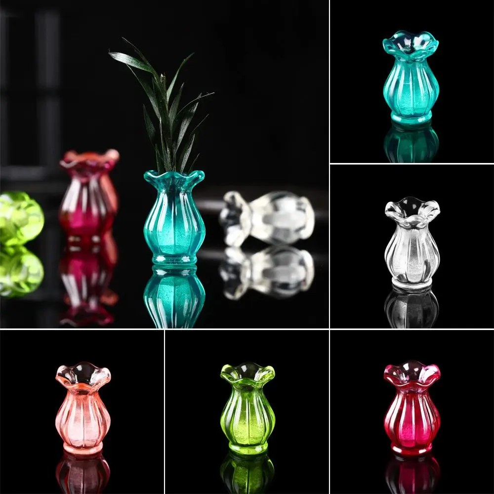 20*14mm 1:12 DIY Doll House Decora Mini Ceramic Pot Dollhouse Miniatures Vase Kitchen Ornament