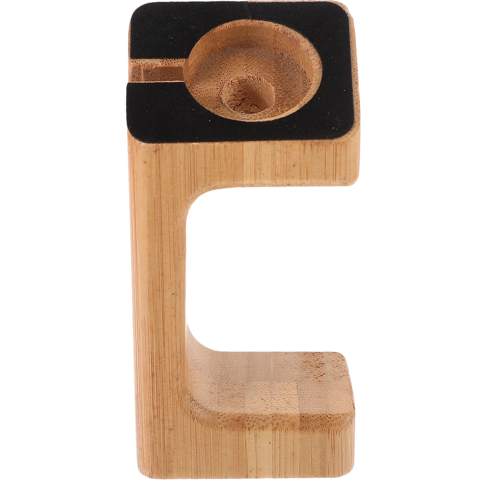 

Bamboo Wooden Watch Stand Smart Charging Holder Bracket Durable Lightweight Spong Pad Wood Watch
