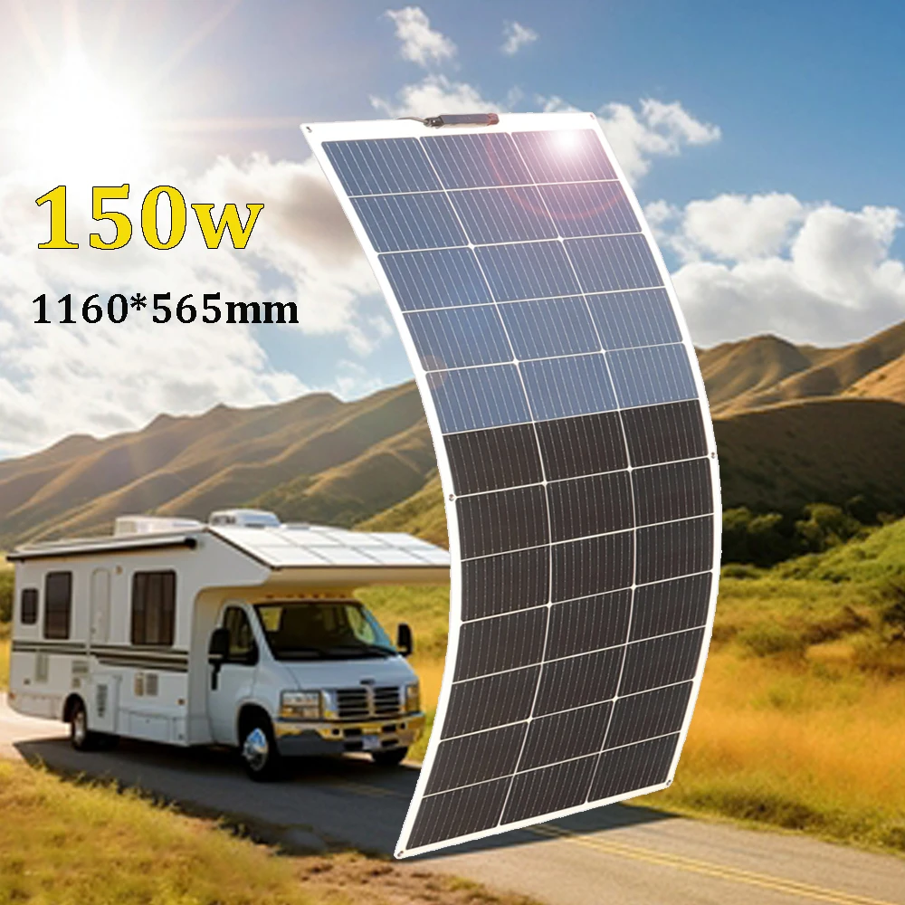 12v zonnepaneel 450w 400w 300w 150w flexibel fotovoltaïsch paneel 12v 24v acculader camper boot huis dak balkon reizen EU magazijn DHL verzending