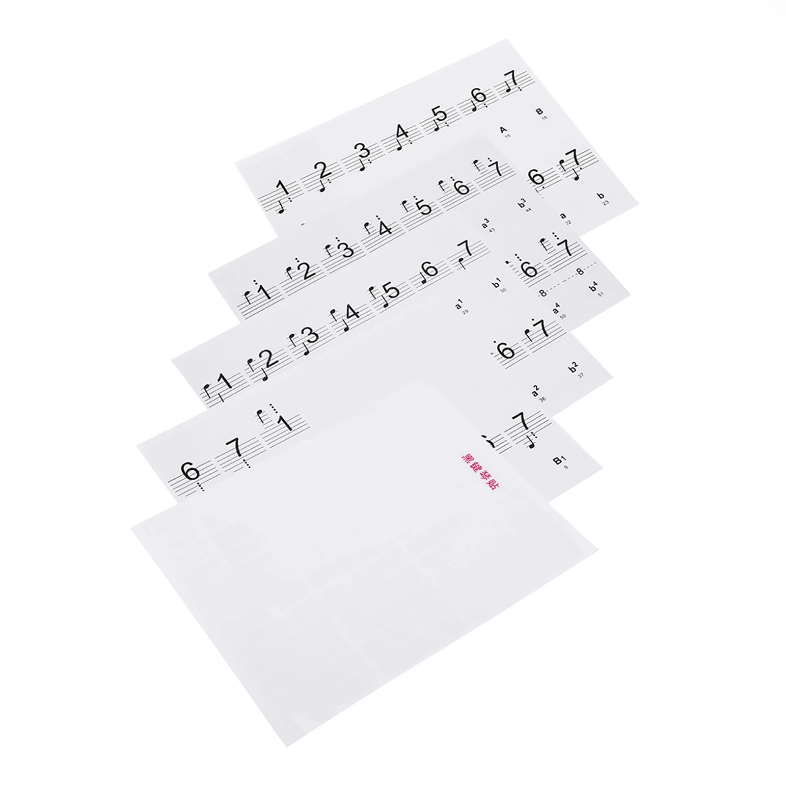 Removable 88 Keys Piano Electronic Keyboard Note White Keys Stickers Labels
