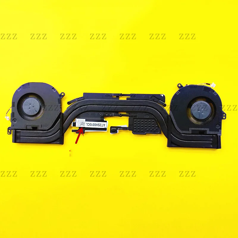 ZZ is suitable for Dell XPS 15 9500 P5550 cooling heat pipe fan 0442PH