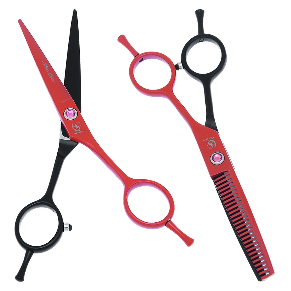 

Профессиональные парикмахерские ножницы для стрижки и филировки волос из японской стали, 5.5 дюймов, модель A0055A