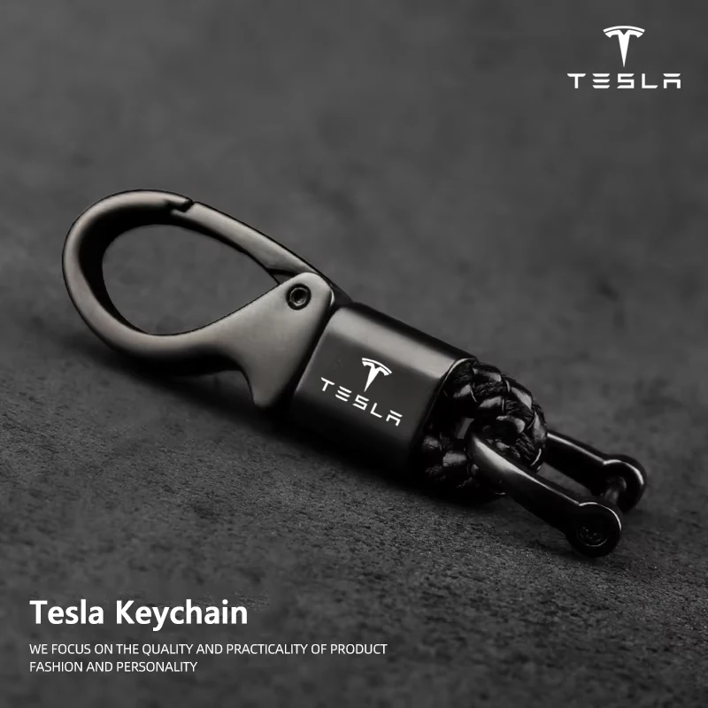 Zinc Alloy Key Ring Car Emblem Keychain Accessories For Tesla Model 3 Model Model Y S Model X Cybertruck Roadster SpaceX Bonina