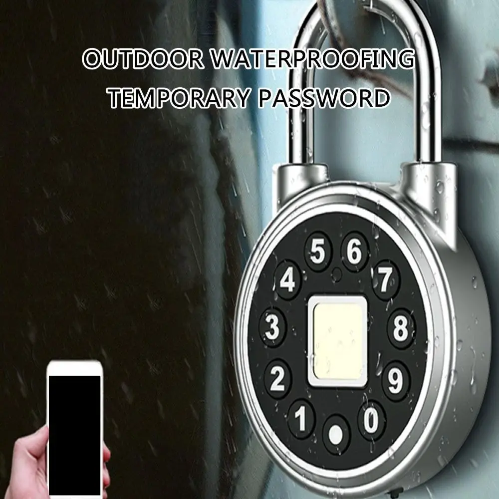 

Type C Charge Waterproof Fingerprint Padlock General Security Waterproof Design Intelligent Biometric Padloc Touch Screen
