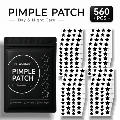 560pcs Count Acne Patches, Black Star Acne Patches, Hydrogel Acne Patches