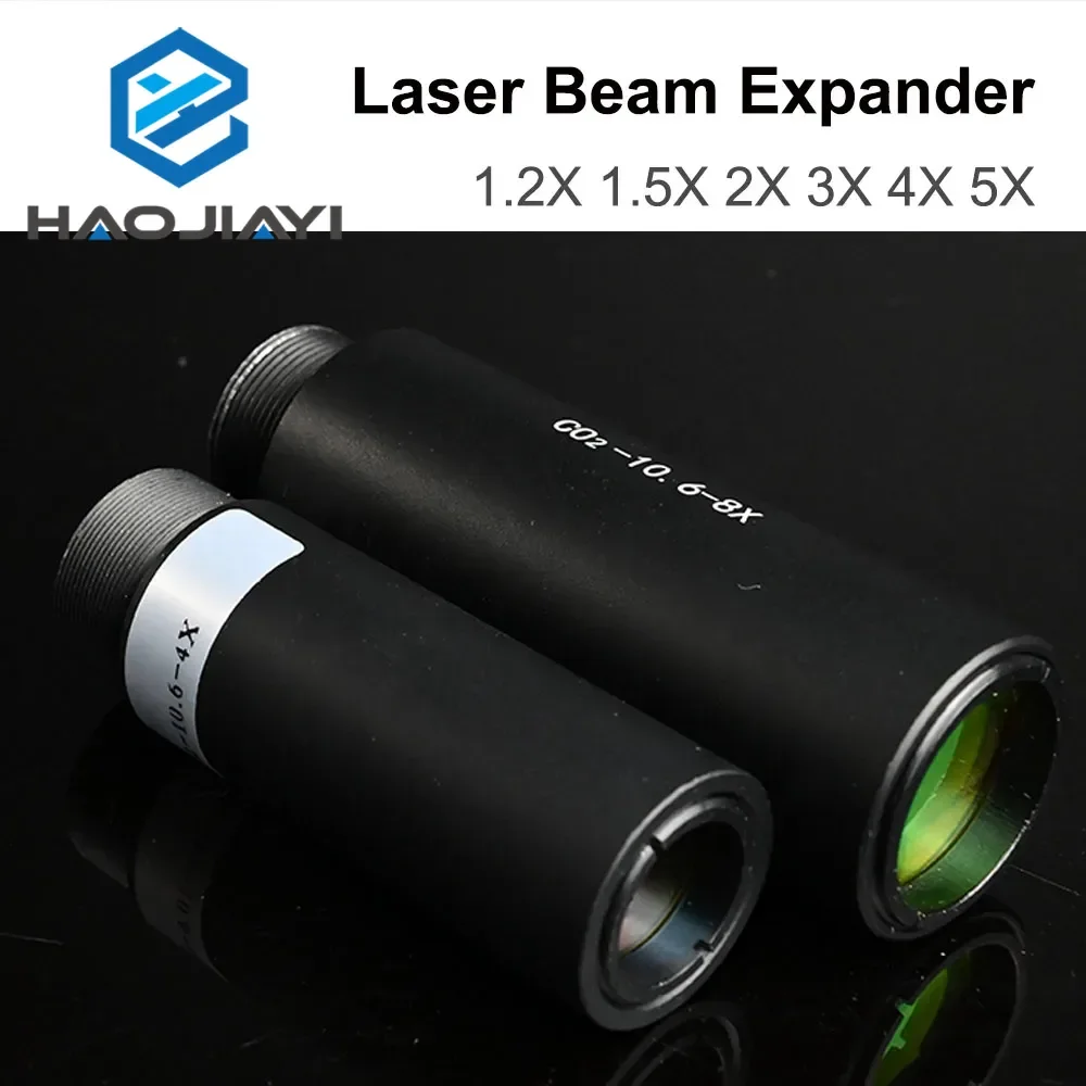 Laser co2 10.6nm expansor de feixe de laser 1.2x 1.5x 2x 3x 4x 5x galvanômetro lentes de marcação a laser óptica feixe expandir