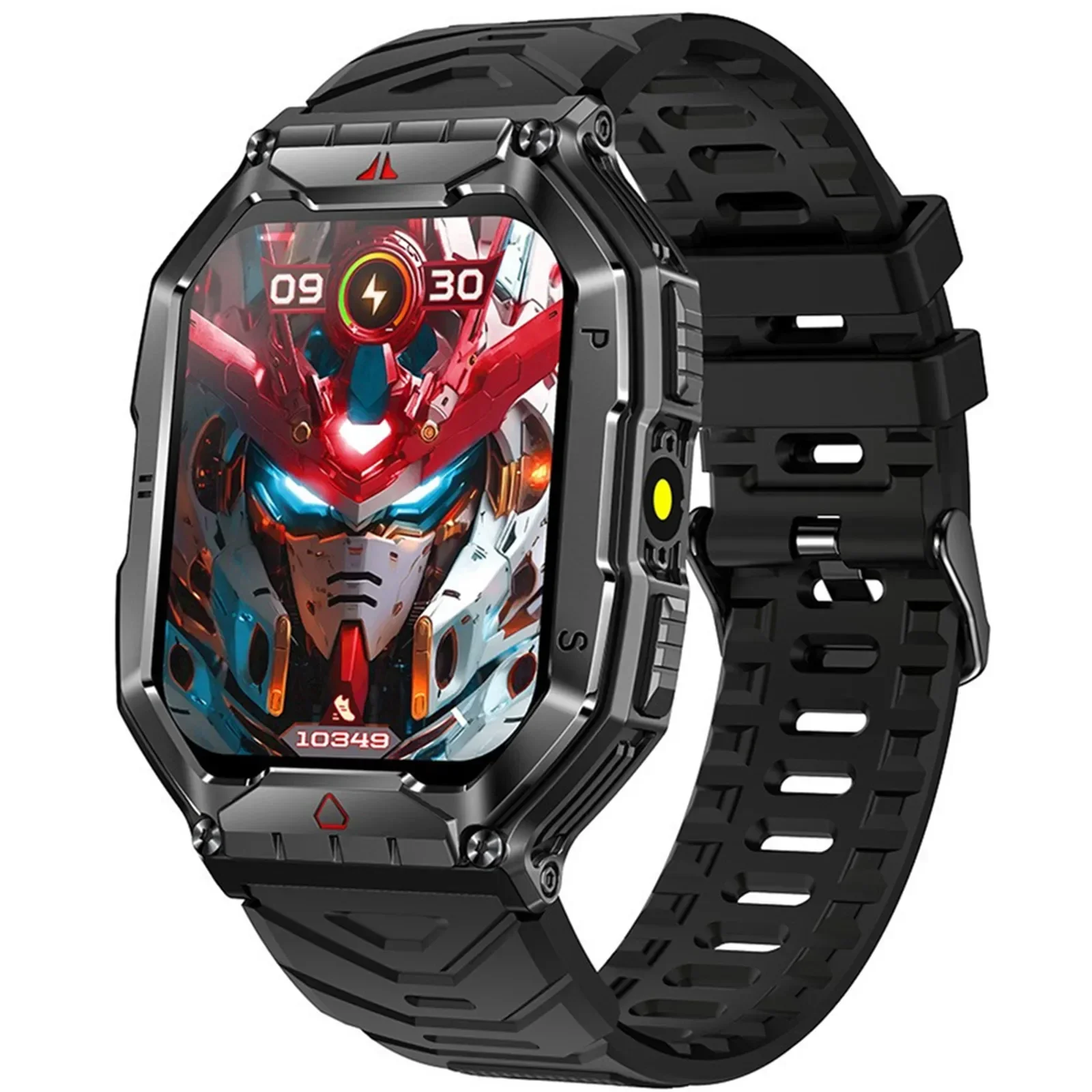 男防水スマートウォッチ Bluetooth 通話アウトドアスポーツスマートウォッチ健康監視フィットネストラッカーブレスレット懐中電灯コンパス