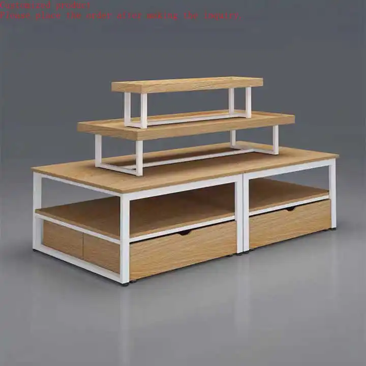 

Custom.Gondola Supermarket Shelf Retail Display High Quality Fashion White Metallic Steel Store Heavy Layer Rack