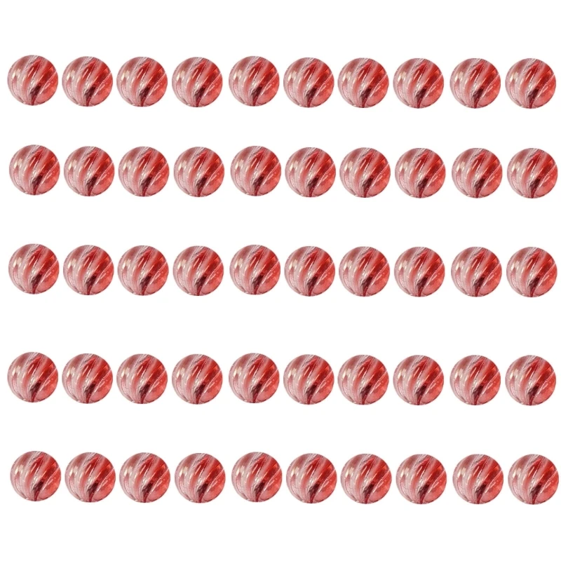 

50Pcs 14mm Striped Clear Glass Beads For Handmade Necklace Bracelets Jewelry Making Sewing Craft Clothing Embellishment