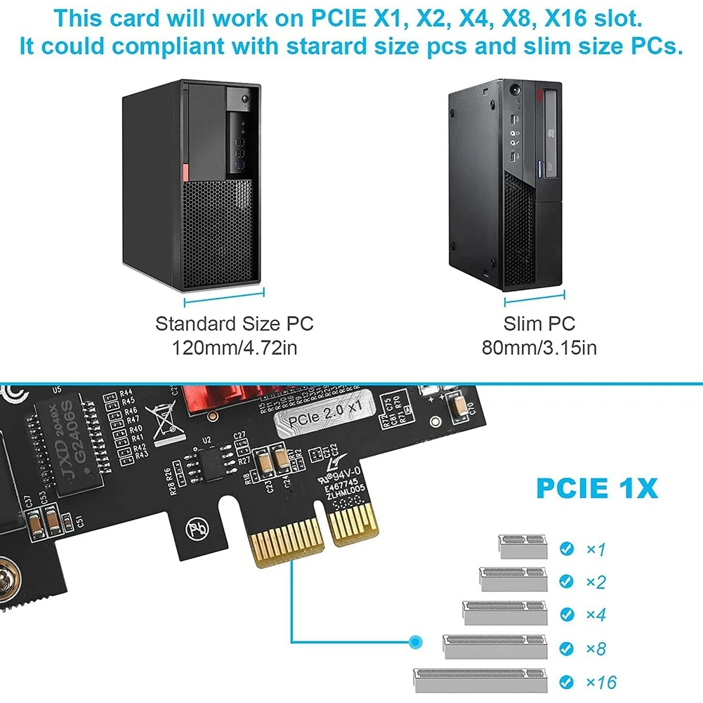 Dual-Port PCIe Gigabit Network Card 1000M PCI Express Ethernet Adapter with 82576 Two Ports LAN NIC Card
