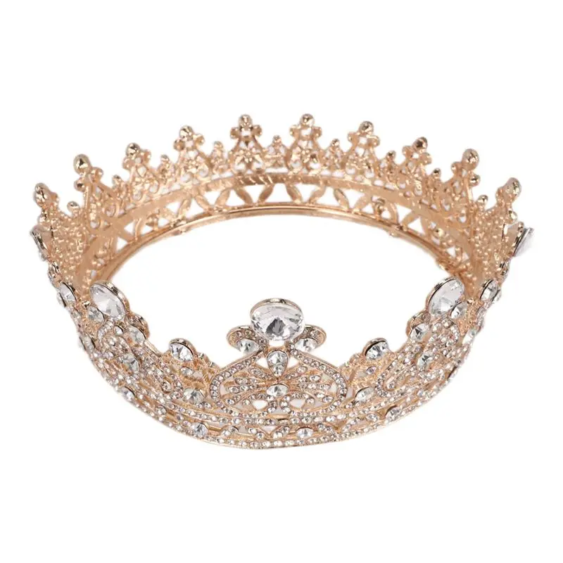 

A04V Gold Princess Crown For Women - Queen Crowns For Women,Tiaras And Crowns For Women Wedding, Princess Crystal Tiara Crown