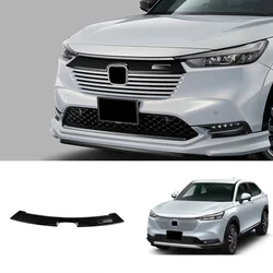 Accessories For Honda Vezel HEV HRV 2021 2022 2023 Black Glossy Front Hood Grille Bonnet Lip Molding Cover Trim Garnish Styling