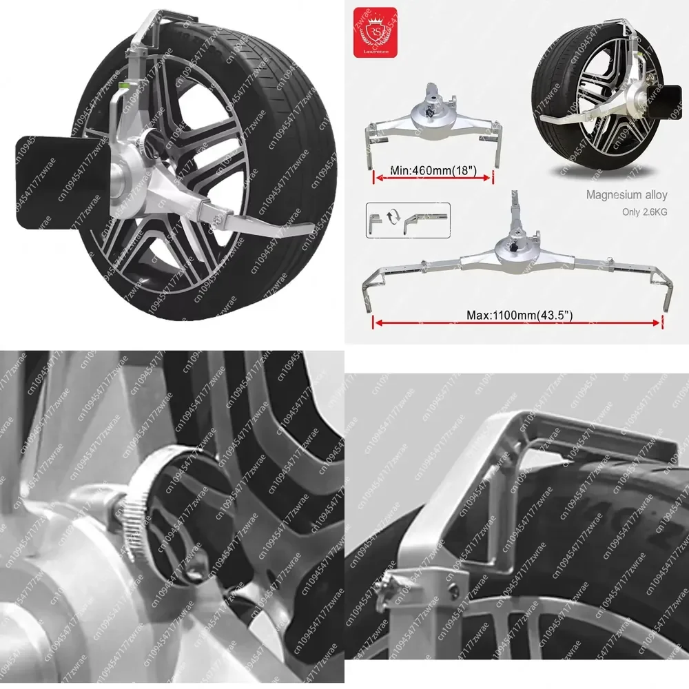 Non-damage Touchless Wheel Clamp Wheel Alignment for Non-destructive Automotive Service