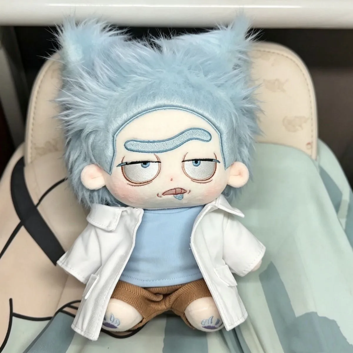 Heißer Anime Rick Plüsch und Morty Plüsch, süße Cartoon-Weichplüsch-Rick-Puppe, Spielzeug, Game-Peripherie, Plüschanhänger, Geschenk für Fans – Detail 7