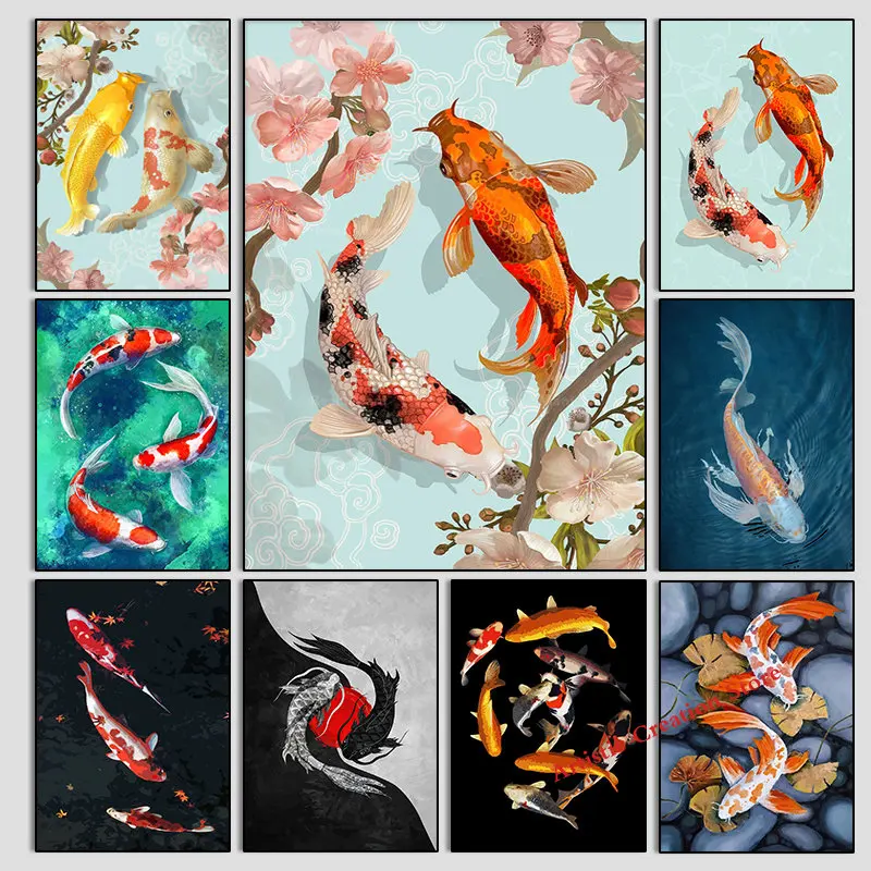 Dessin poisson japonais couleur Découvrez l'art du koi et sa symbolique