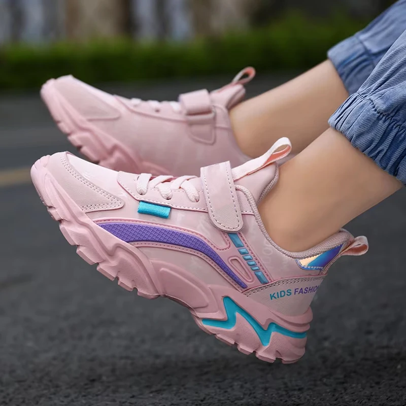 Trendy Kinder Casual Schuhe Mädchen Tennis Rutschfeste Student Kinder Outdoor Sport Lauf Sneaker Komfort Walking Schuhe – Detail 15