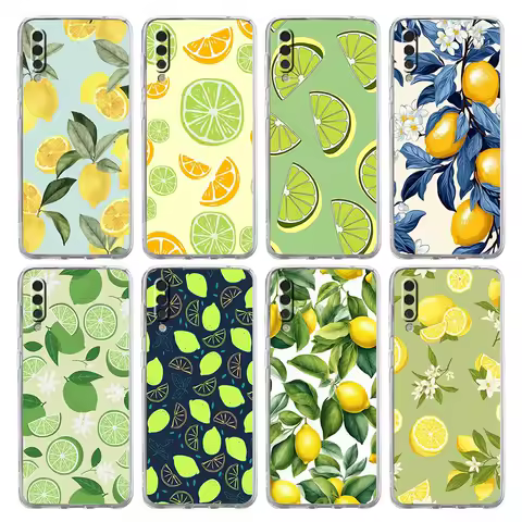 Phone Case For Samsung A26 A36 A56 A54 A52 A50 A70 A40 A20S A20E A12 A14 A16 A22 A24 A42 A34 A32 5G A04s A06 Cover Fruit lemon