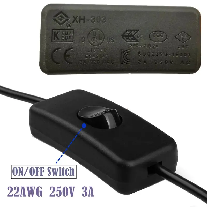 3A 22 # Copper Elbow USB Power Extension Cable With 303 Switch USB A-Type Male to Female With Switch Power Controller Cable
