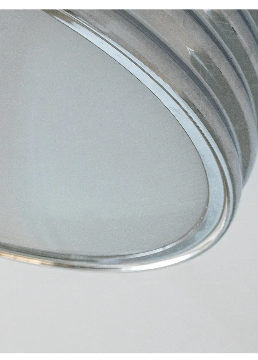 Runde Deckenleuchte Bauhaus, mittelalterliche silberne moderne, Arbeitszimmerlampe