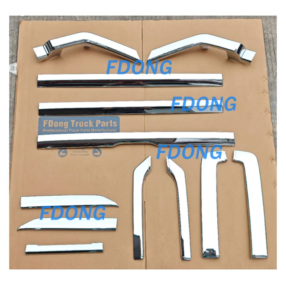 FDONG 1 Set 12 Pcs Chrome Panel Bumper Trim Strips for NISSAN QUESTER  2014-ON