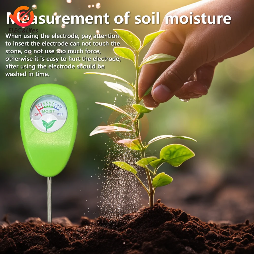 LY102 Soil Humidometer Home Gardening Measuring Tool Soil Moisture Meter Hygrometer Probe Watering Test