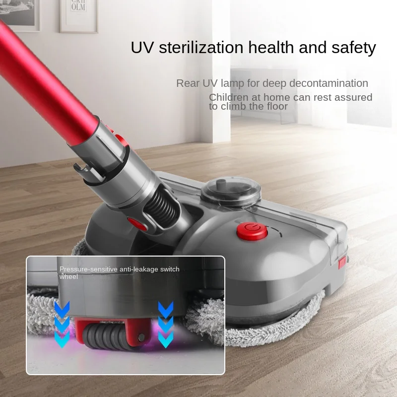 Suitable for Dyson Vacuum Cleaner V7 V8 V10 V11 V12 V15 Electric Mop Head Washing and Dragging Machine Accessories Brush Head