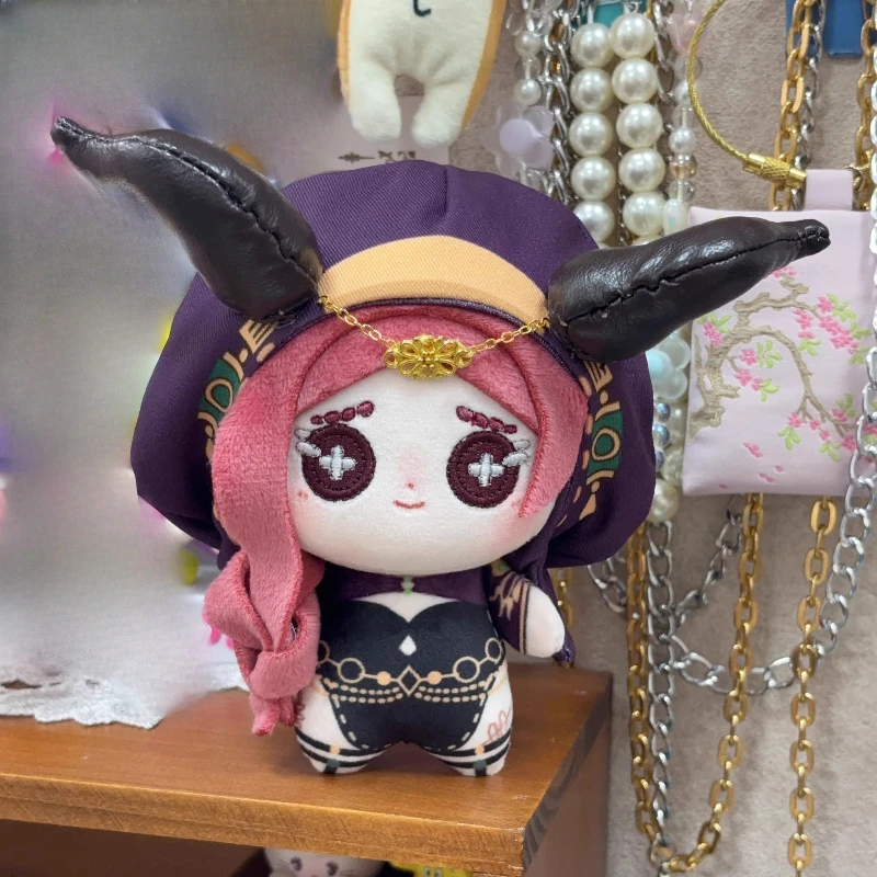 

10cm Anime Game Identity V Priestess Kawaii Cosplay Cotton Doll NuNu Body Fiona Gilman Mini Soft Plushies Toy Figures Fans Gift