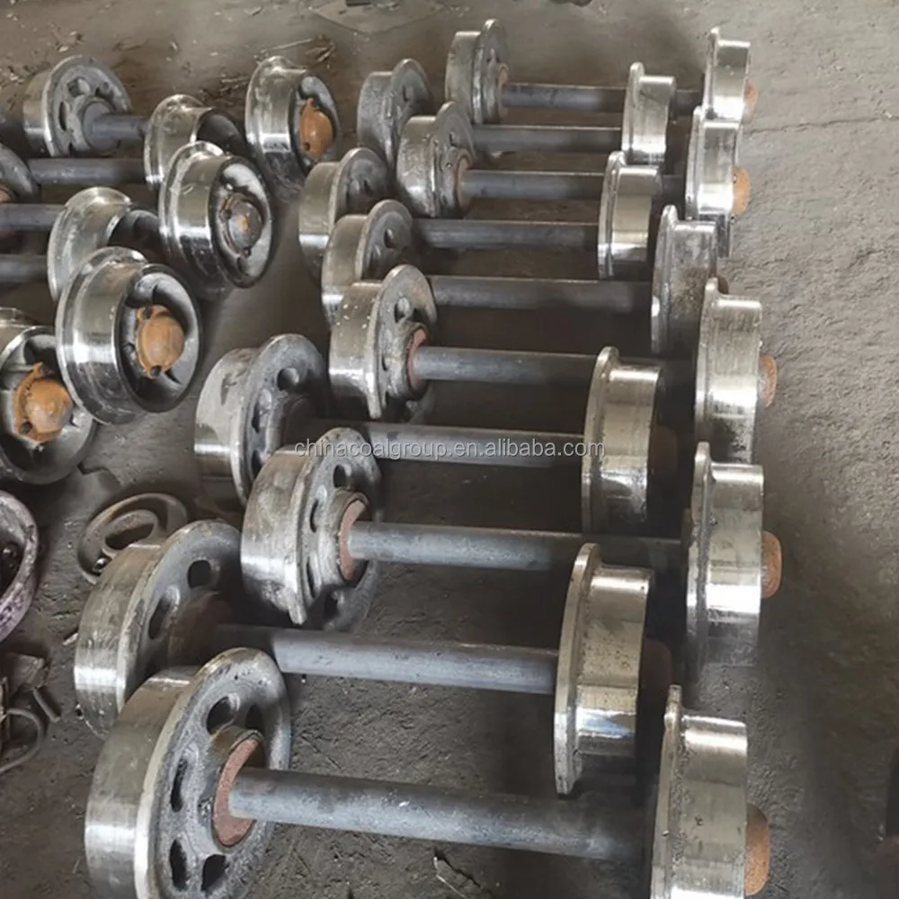 Industrial Railway and Tunnel Use Mining Cart Wheel Set with Durable Axle