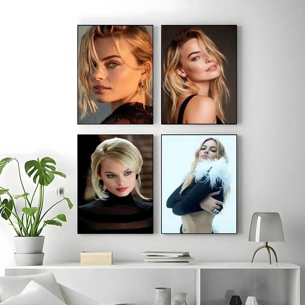 Margot R-Robbie Poster Poster High Quality Wall Art for Home Office Bedroom Living Room Perfect