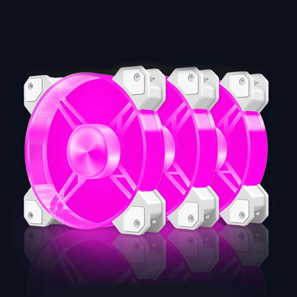 

Бесшумный охлаждающий вентилятор для корпуса 16 светодиодов с ламповыми бусинами Вентилятор охлаждения корпуса ПК 5 В 3-контактный ARGB 12 В 4-контактный ШИМ-регулировка скорости для настольного компьютера