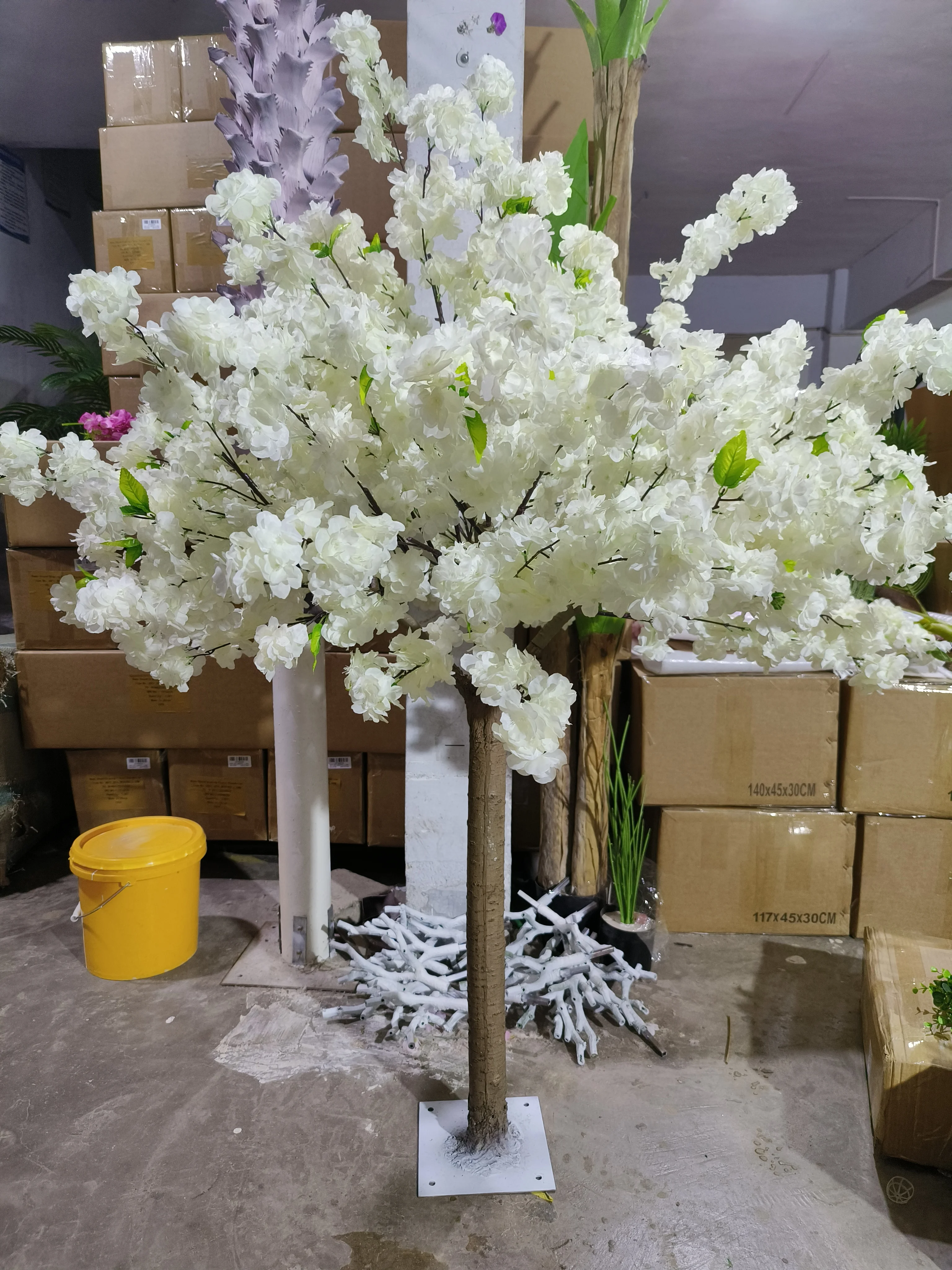 Indoor Plants Trees Flower Willow Large Decoration Wisteria Wedding Centerpiece Artificial Cherry Blossom Tree