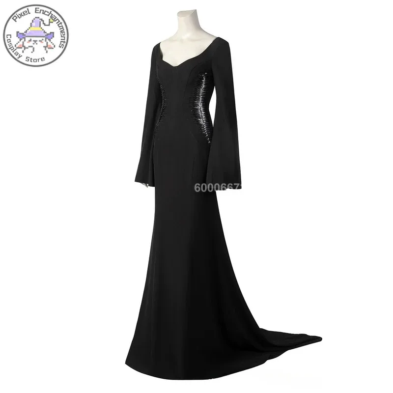 

Среда, сезон 2, Мортиша Аддамс, американский фильм, женский персонаж, полный комплект женской одежды, костюм для косплея в одном стиле;