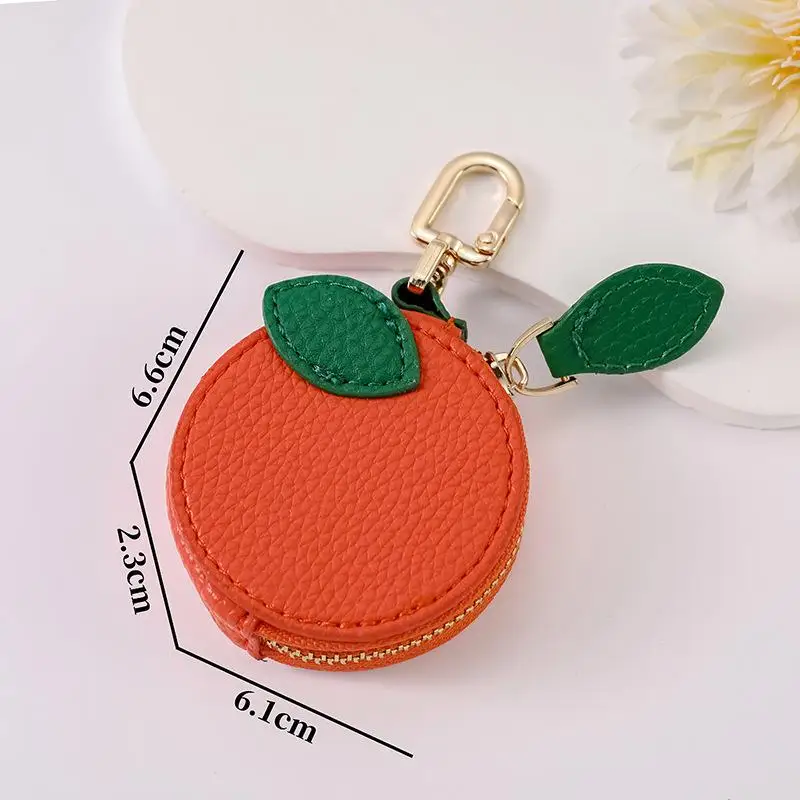 1 Stück Blaubeer-Design Frucht-Charm Münzbörse Niedlicher PU-Leder Anhänger Schlüsselanhänger Kopfhörer-Tasche Mini-Aufbewahrungstasche – Detail 14