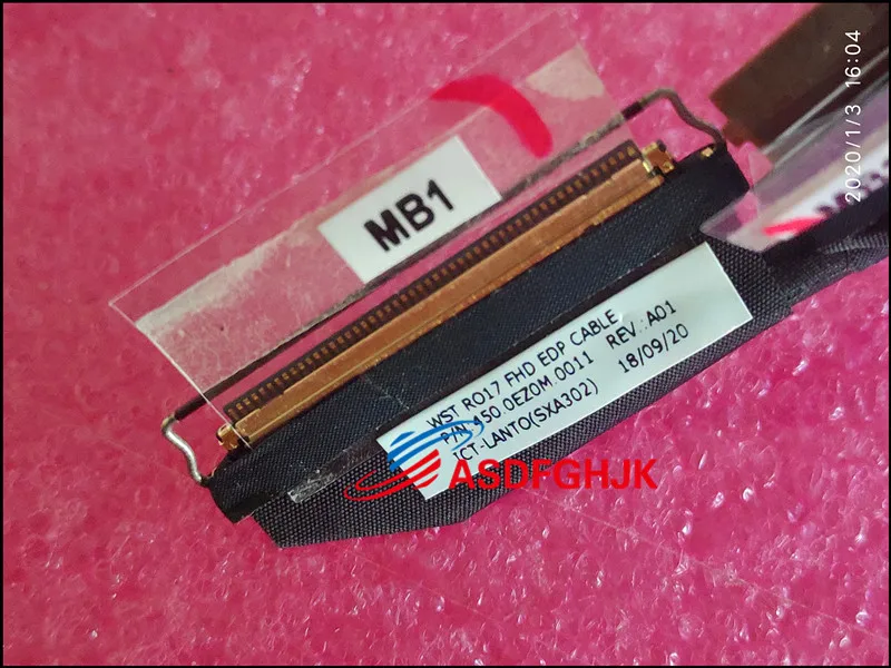 Original 7d80d 450.0ez0m.0011 FOR Dell 17 7786 Inspiron LCD Cable p36e WST R017 FHD EDP CABLE All Tests OK