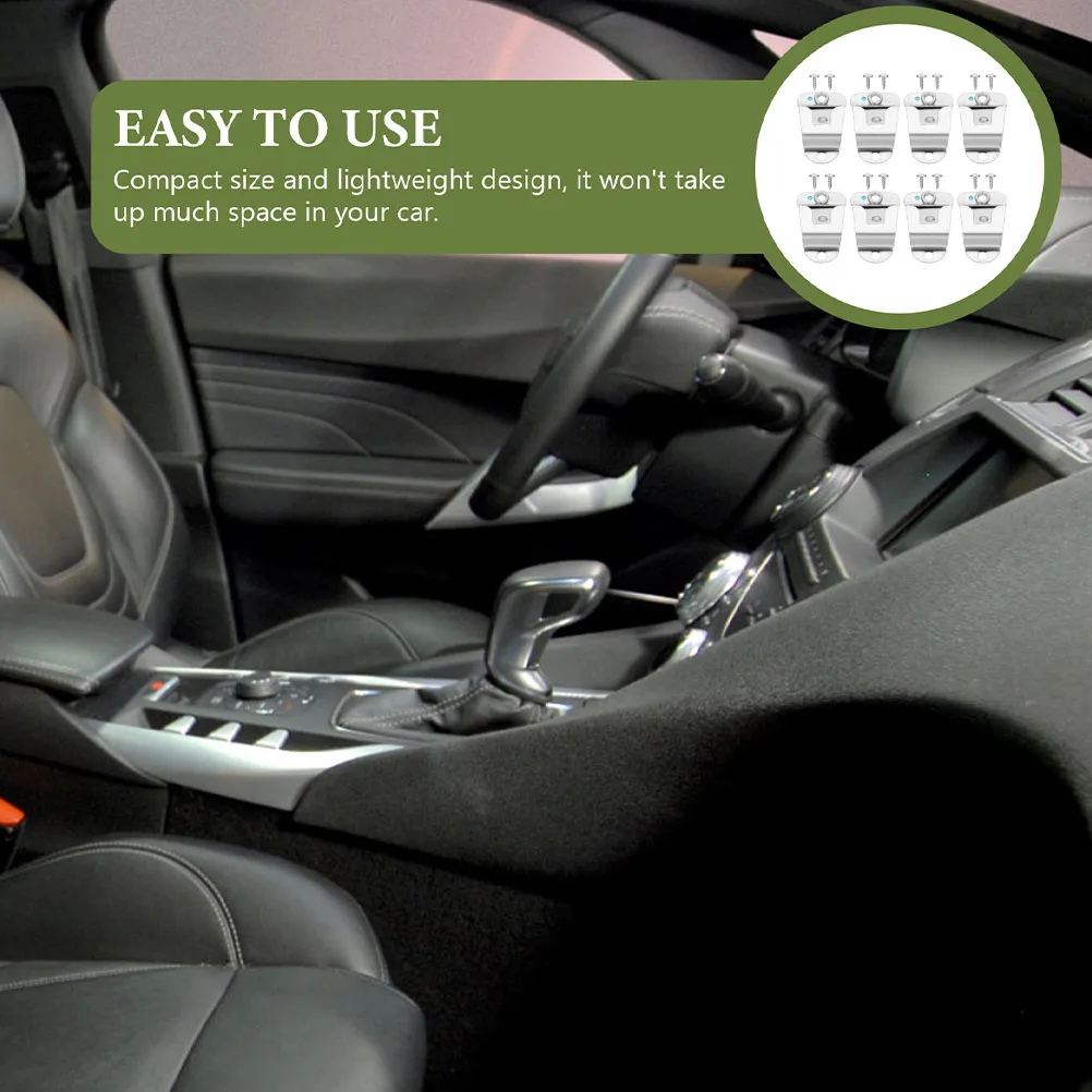 

8pcs Microphone Hook Holder Metal Mic Hanger Clips For Car Radios Gm950 Gm300 Compatible Radio Accessories Microphone Clips