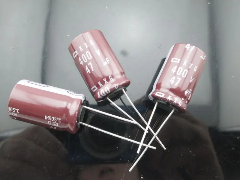 2pcs NCC Nippon KXG 47mfd 400v 47uf high frequency electrolytic Capacitor16*20mm