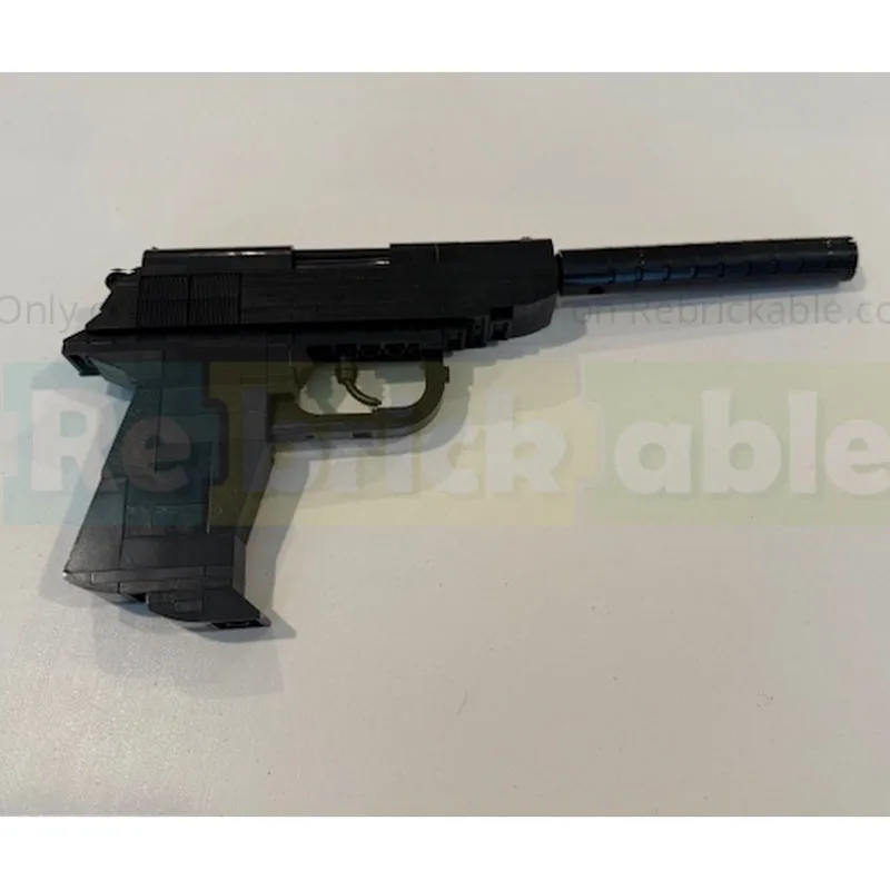MOC-229209 Walther PPK Pistol Model Building Block Pistol Assembly High-quality Particle Simulation DIY Creative Boy Gift 175PCS