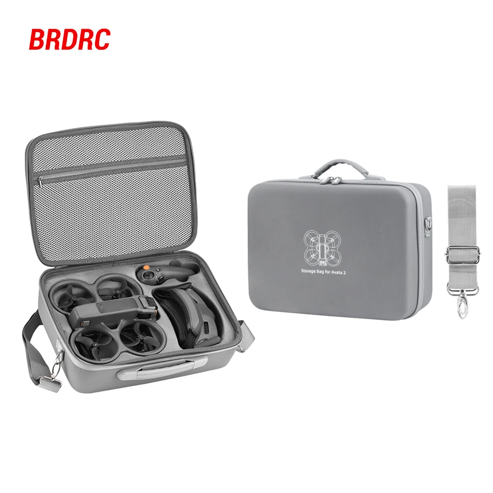 

BRDRC Carrying Case/Handbag For DJI Avata 2, PU Anti-scratch Large Capacity Storage Bag With Shoulder Strap Avata 2 Accessories