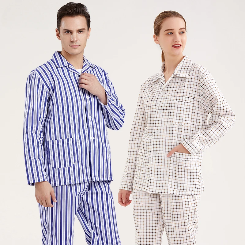 

Comfortable Cotton Patient Clothes Men Women Hospital Gown Long/Short Sleeve Easy Nursing Care Shirt and pants