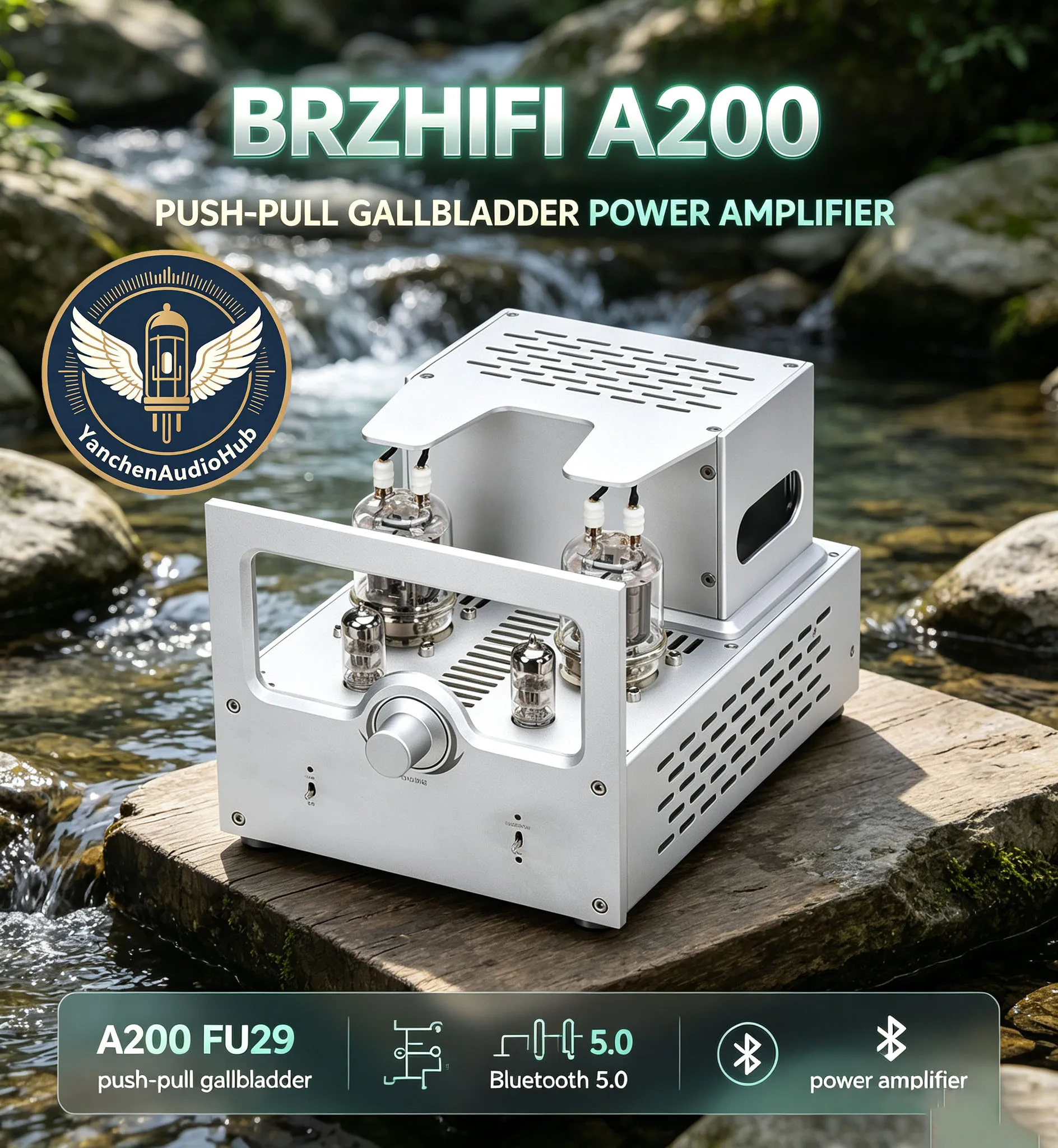CHN 2027 new BRZHIFI A200 electronic tube machine with Bluetooth 5.0 receiving