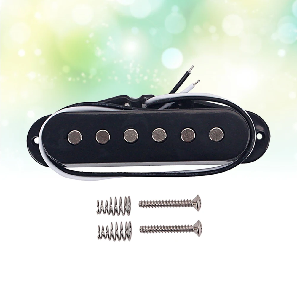 

Black 48Mm Single Coil Pickup Neck Rail Humbucker Electric Guitar Parts Metal Improve Sound Clarity Dynamic Output Power Guitar