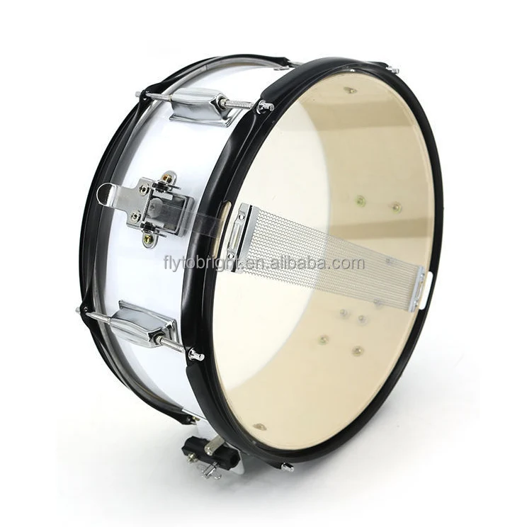 Portable 10 12 13 14 Inch Multi-Color Wood Shell Marching Snare Drums with Key Beg and Stick Percussion Drums