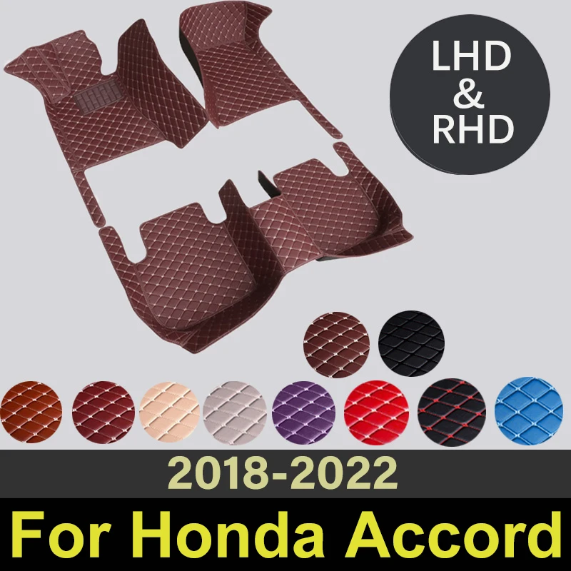 

Car Floor Mats For Honda Accord（Non-hybrid）2018 2019 2020 2021 2022 Auto Interiors Accessories Custom Carpets Car Styling Rug