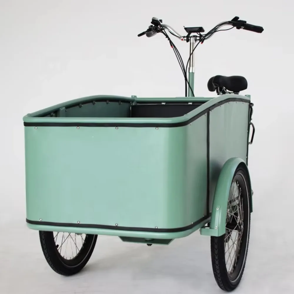 Лидер продаж, семейный грузовой неэлектрический трехколесный велосипед с педалью и гидравлическим дисковым тормозом Dapu Motor