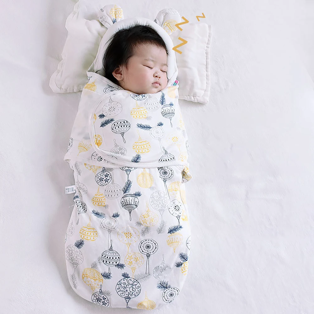 

Babies Swaddling Blanket Pure Cotton Spring And Summer Newborn Sleeping Bag Baby Anti-Startle Wrap Blanket Baby Supplies