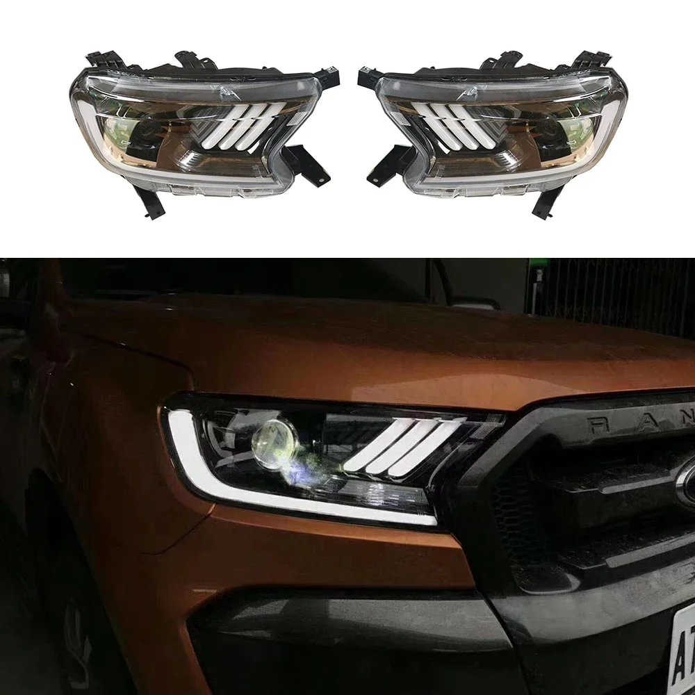 

LED front head lamp daytime running Dynamic Signal light For Ford 2015-2021 T6 T7 T8 2016-2020 headlight