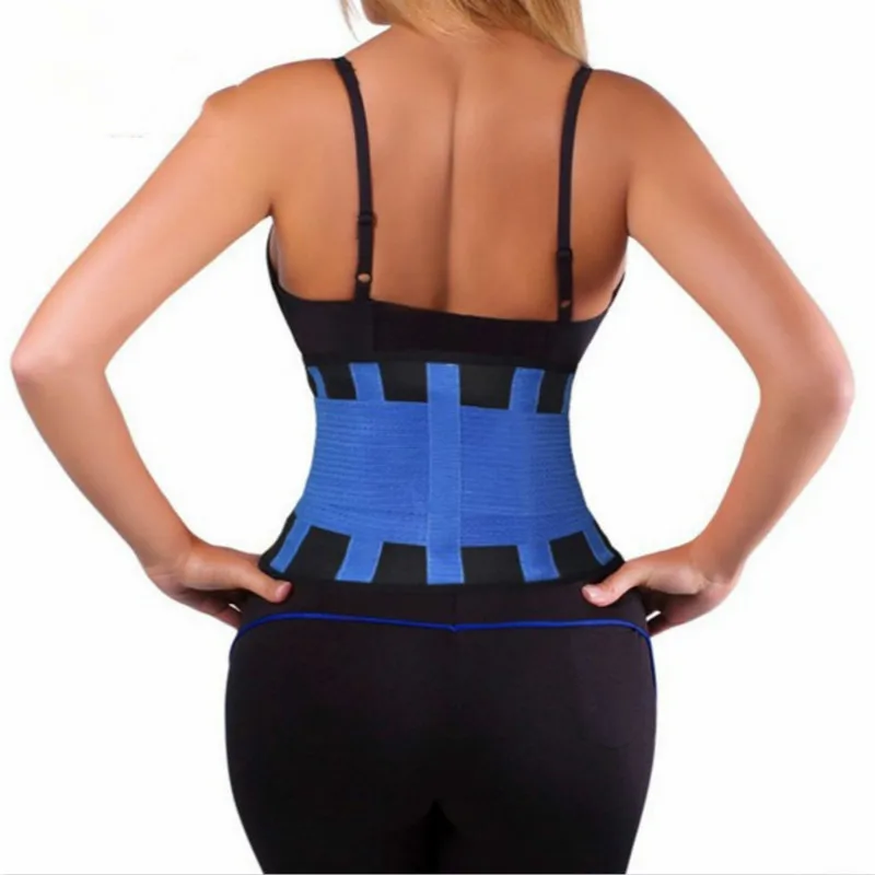 Men Women Neoprene Lumbar Support Professional Lower Waist Adjustable Back Belt Brace Pain Relief Training Workout Gym Supplies