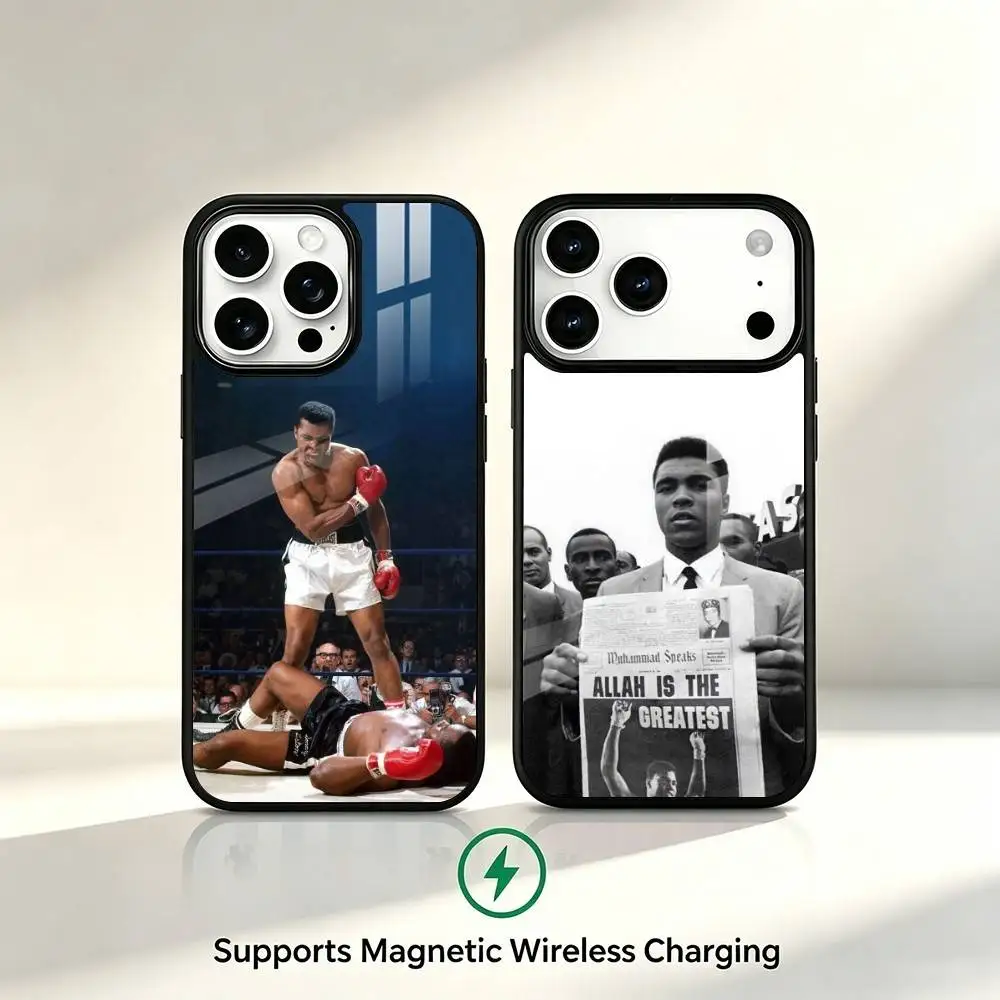 Legend boxer Muhammad Ali Phone Case For iPhone17,16,15,14,13,12,11 Plus,Pro Allows magnetic wireless charging