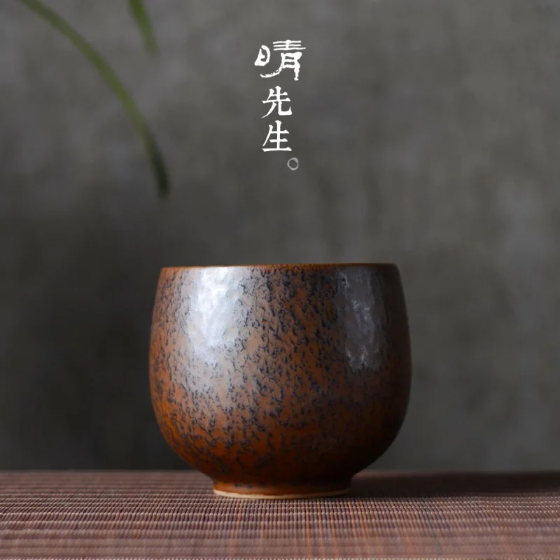 Jingdezhen Kiln Baked Tiger Stripe Ceramic Writing-Brush Washer Washed Tea Basin Kung Fu Tea Set Small Tea Ceremony Utensils Sla