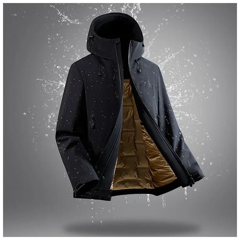 90% White Duck Down Men's Waterproof Windproof Warm Down Jacket 2025 Winter Jacket Casual Thick High-quality Clothing
